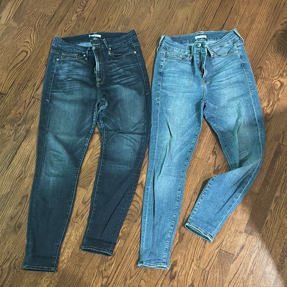 Good American - 2 Women's Blue Denim Jeans